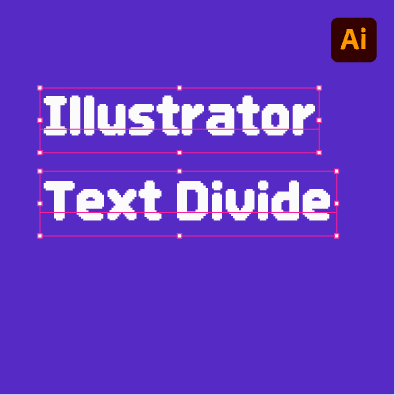 Illustrator Text Divide 스크립트 대표 이미지